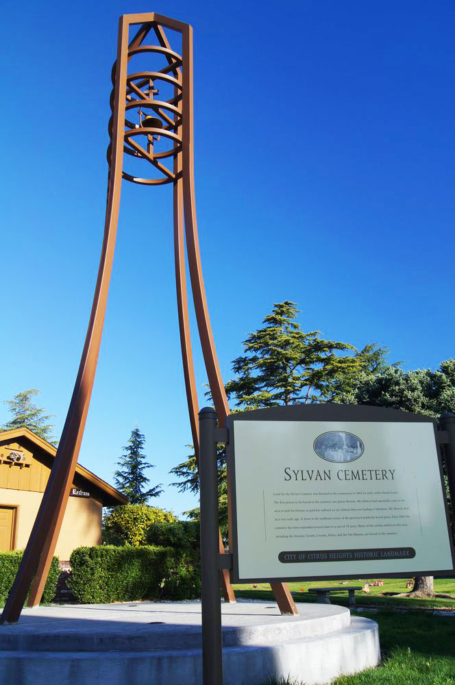 Sylvan Cemetery District Office Sign